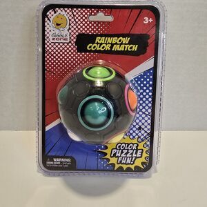 Giggle Zone Rainbow Color Match Puzzle Ball Black Novelty‎ Toy Sealed